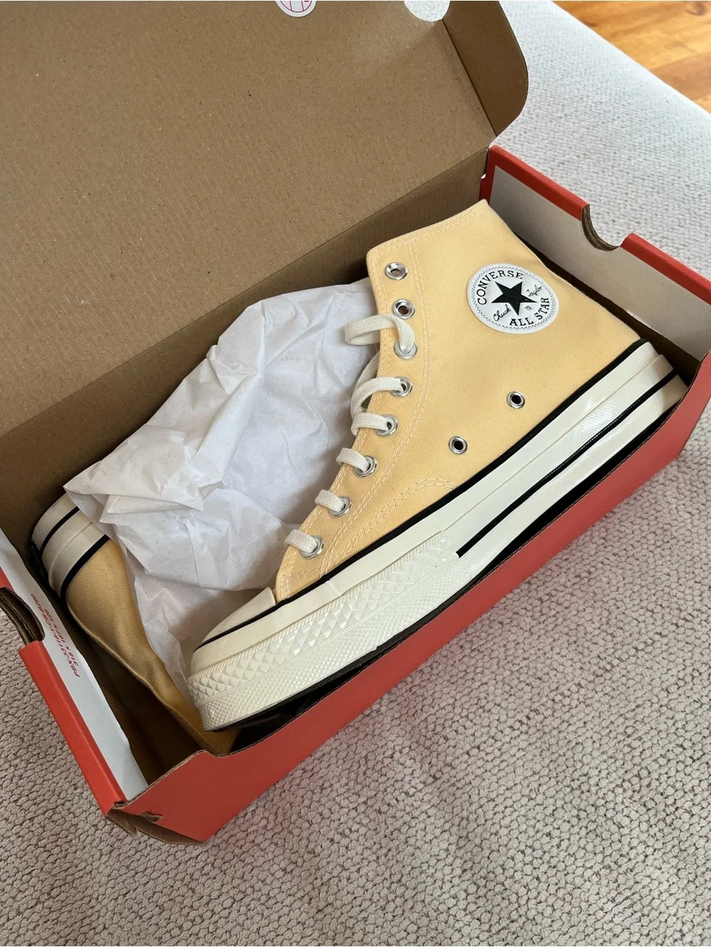 Converse Chuck Taylor All Star High Top Sneakers - Pale Yellow